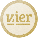gouden logo van vier
